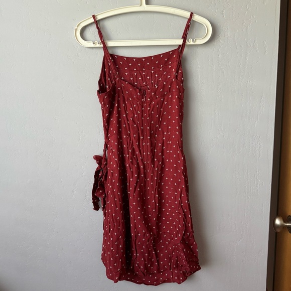 Abercrombie Red Wrap Dress - Picture 3 of 5